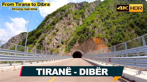 TIRANE DIBER DRIVING REAL TIME FROM TIRANA TO DIBRA CITY 96 Min