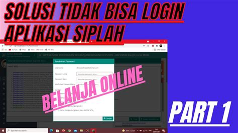 Part Solusi Tidak Bisa Login Pada Aplikasi Siplah Untuk Belanja