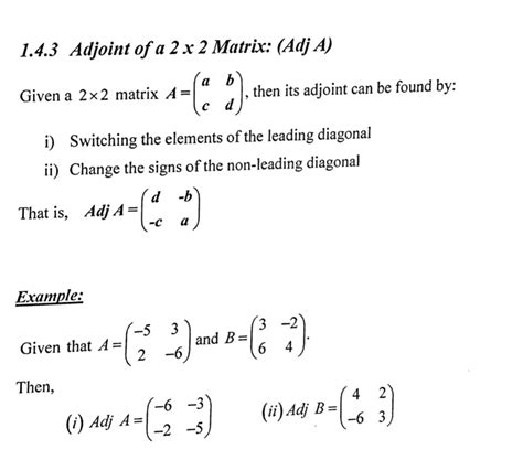 How To Calculate Adjoint Matrix Sopfreelance