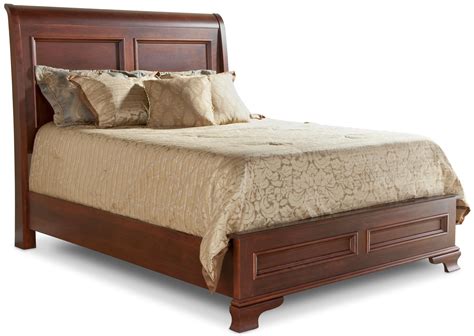 Daniel S Amish Classic Queen Sleigh Bed With Low Footboard Conlin S