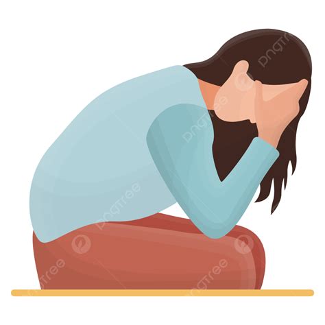 Worried Woman Clipart PNG Images Sad And Worried Woman Sad Woman