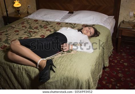 Crime Scene Hostage Woman Tied Hands Stockfoto Shutterstock