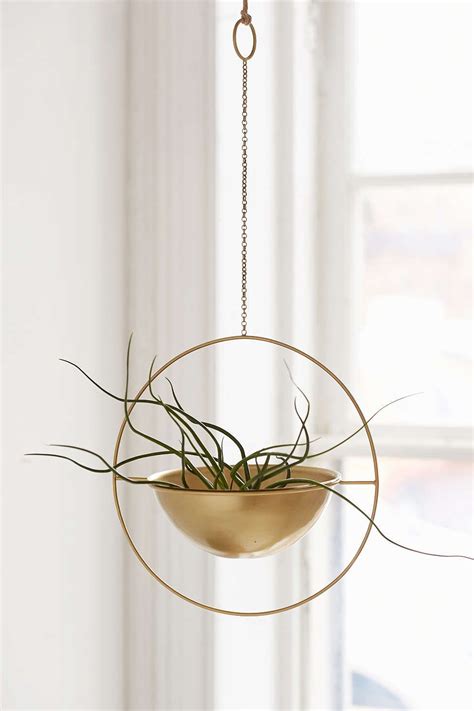 Gold Plant Pot Hanging Okejely Garden Plant