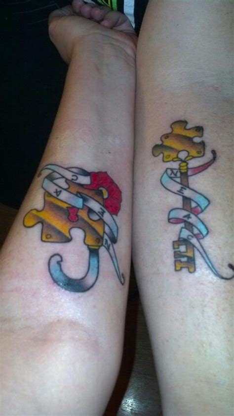 Couples Tattoos Puzzle Pieces