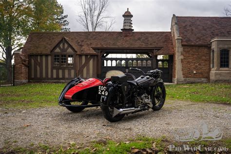 Motocicletta Brough Superior Ss De Luxe Petrol Tube Sidecar In