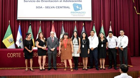 PRONACEJ Y Corte Superior De Justicia De Selva Central Inauguraron El