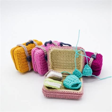 Patron Modèles De Valises Au Crochet Modèle De Crochet Pour Etsy France