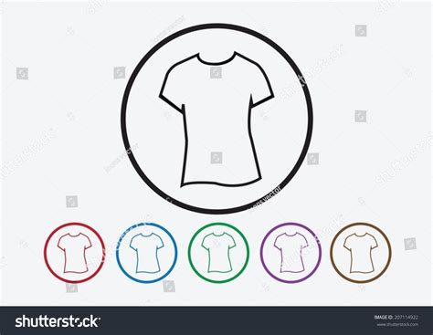 Apparel Shirt Tshirt Icon Clothing Icons Stock Vector Royalty Free