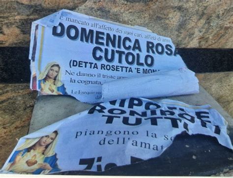 Manifesti Strappati E Funerali Vietati A Ottaviano Per Rosetta Cutolo