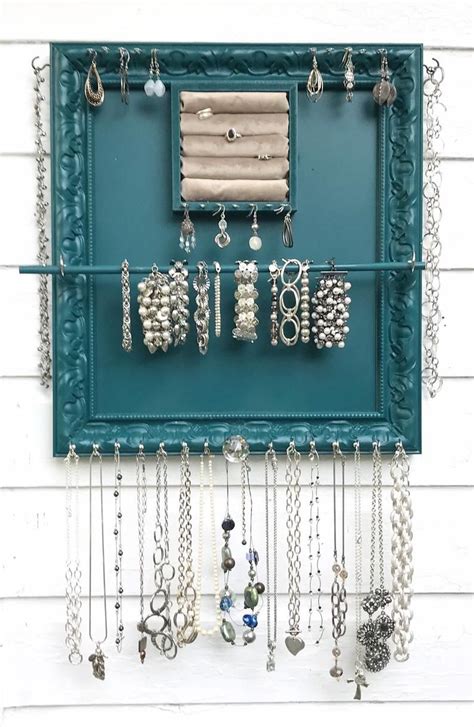 Wall Mounted Jewelry Organizer And Display Etsy In 2020 Wall Mount