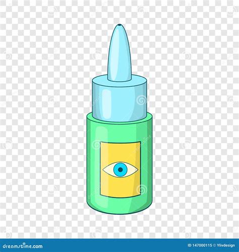 Eye Drops Bottle Icon Cartoon Style Stock Vector Illustration Of