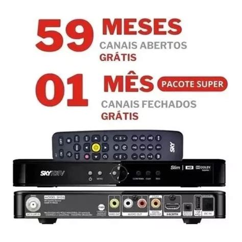 2 Kit Sky Pré Pago Hd livre Conforto 5 Anos De Recarga