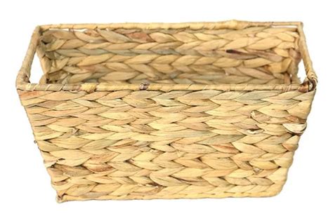 Cesto Organizador De Palha Fibra Natural Seagrass 30x15x16cm MercadoLibre