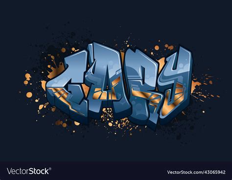 Graffiti Styled Urban Street Art Tagging Design Vector Image