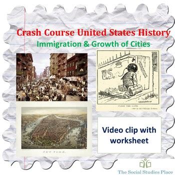 Crash Course History Immigration Growth Of Cities Tpt