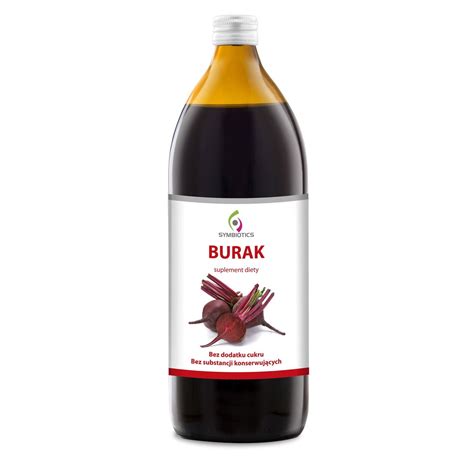 Sok z Buraka 1000ml z witaminą C naturalny bez konserwantów SYMBIOTICS