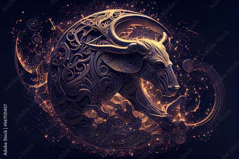 Taurus Constellation Zodiac Sign Astrological Background The Bull