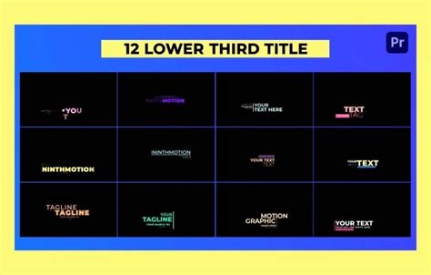 Free Premiere Pro Lower Thirds Templates Professional Video Editing