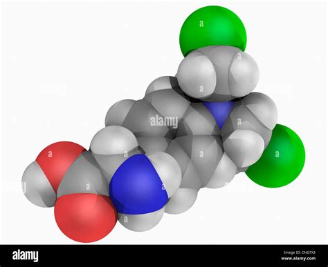 El melfalán medicamento molécula Fotografía de stock Alamy