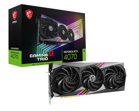 MSI GeForce RTX™ 4070 GAMING X TRIO 12G