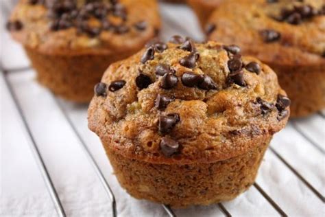 Low Cal Banana Muffins With Mini Chocolate Chips Recipe Sparkrecipes