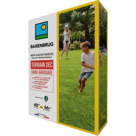 Gazon Terrain Sec Barenbrug 1Kg Jardinerie Latour