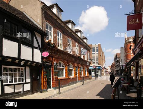 A View Along Friar Street In Worcester City Centre England Uk Stock