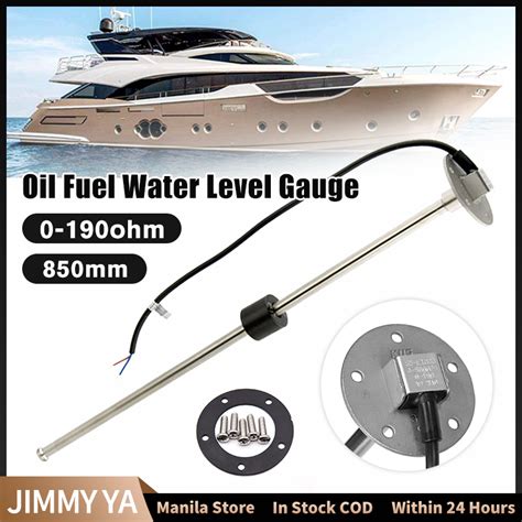 Water Fuel Level Gauge Sensor 0 190 Ohm 850mm Water Level Meter Boat