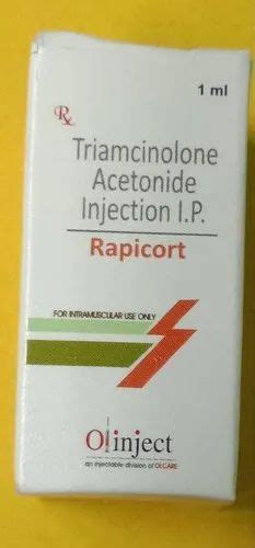 Rapicort 40 Mg Triamcinolone Acetonide Injection Ip Packaging Type