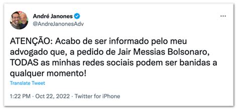 Janones Confirma Que Bolsonaro Pediu Bloqueio De Suas Redes