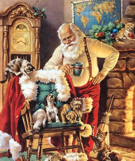 Classic Santa Painting