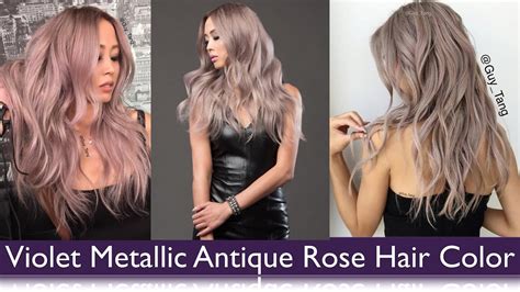 Violet Metallic Antique Rose Hair Color Youtube