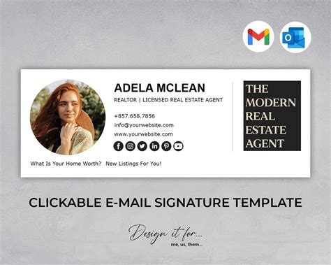 Email Signature Templates Archives Design It For Our Digital