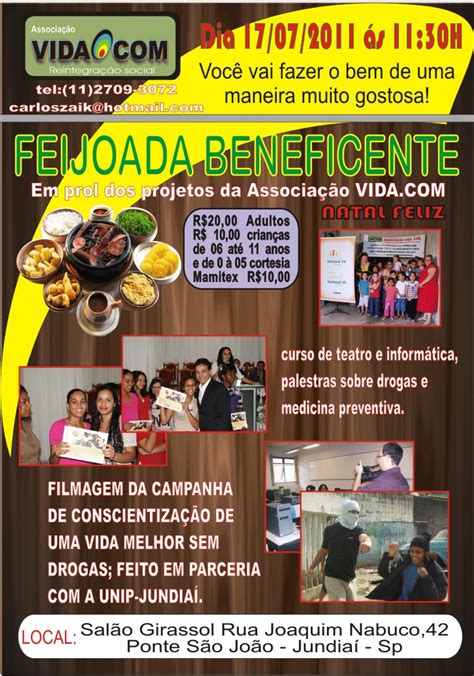 Feijoada Beneficente Associa O Vida Cria O E Ilustra O