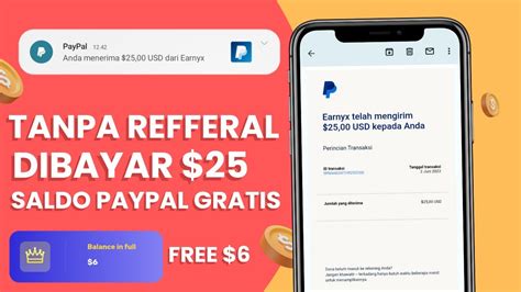 Free Paypal Terbukti Tanpa Undang Teman Dibayar Saldo Paypal