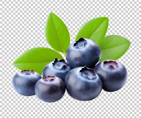 Premium Psd Blueberries Fruit Isolated On Transparent Background