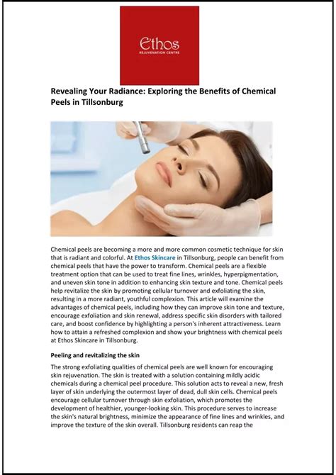 Ppt Revealing Your Radiance Exploring The Benefits Of Chemical Peels