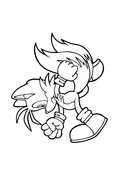 Sonic Tails Correndo Para Colorir Imprimir Desenhos