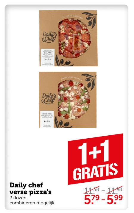 Daily Chef Verse Pizza Folder Aanbieding Bij Coop Details