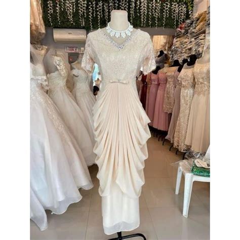 Double Swag Formal Gown For Events Ninang Principal Sponsor Mother Of