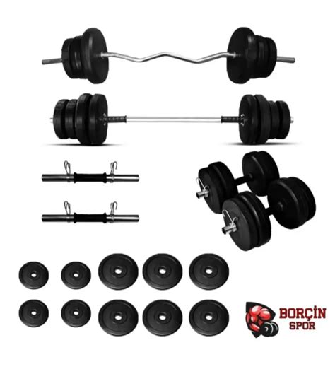 Ağırlık Seti Halter Set 48kg Egzersiz Aletleri 1656502812