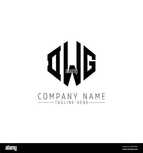 Conception De Logo De Lettre Dwg Avec Forme De Polygone Logo En Forme