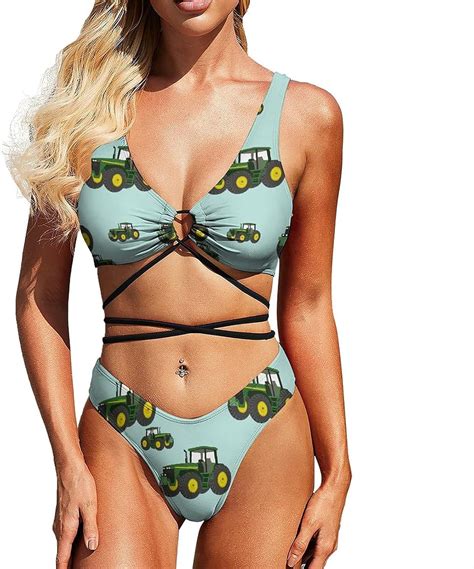 Mayblosom Women S Piece Swimsuit Sexy Swimwear Halter Triangle Bikini