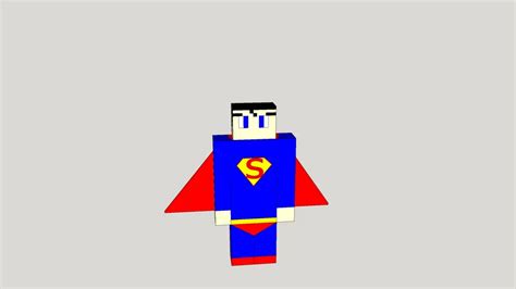 Superman Minecraft Skin 3d Warehouse