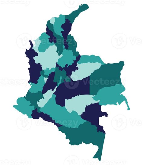 Colombia Map Map Of Colombia In Administrative Provinces In Multicolor