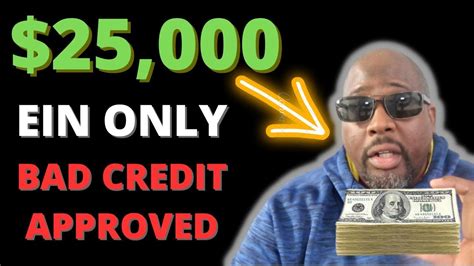 25000 EIN Only Credit Cards For Bad Credit Top 5 Business Credit