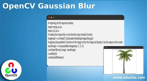 OpenCV Gaussian Blur | Working of Gaussian Blur() | Examples