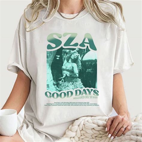 Sza Good Days T Shirt Sza Lyrics Sza Tour 2024 Shirt Sza Vintage