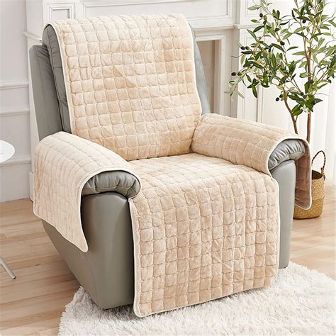 Dedoo Velvet Recliner Chair Covers Winter Warm Recliner