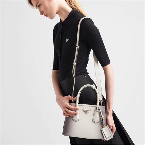 Total Imagen Prada Double Saffiano Leather Mini Bag Abzlocal Mx